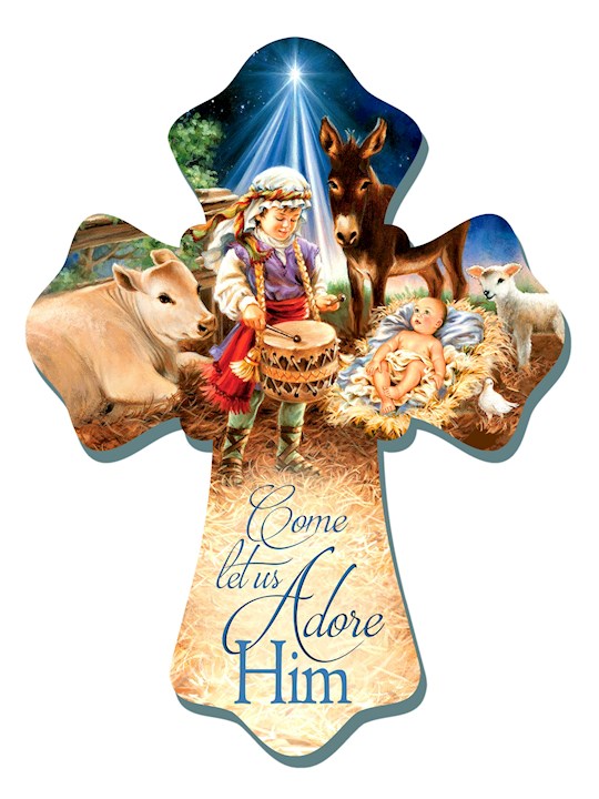 Wall Cross-Little Drummer Boy/Come Let Us Adore Him (6