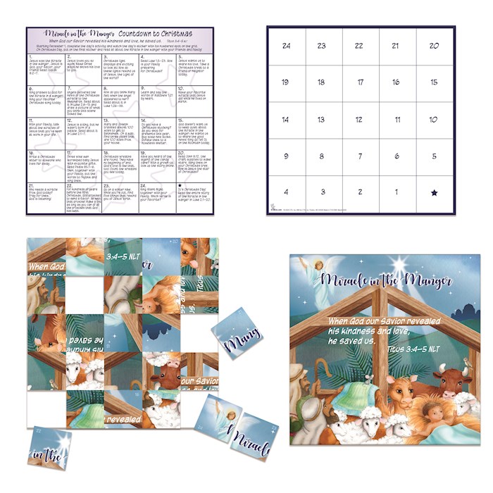 Shop the Word Advent Miracle In The Manger Unscramble Activity Card w