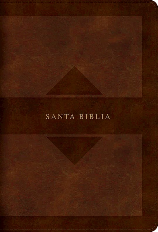Span-RVR 1960 Hand Size Giant Print Bible With Holy Land Images-Brown LeatherTouch | SHOPtheWORD
