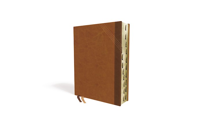 NIV Verse Mapping Bible (Comfort Print)-Brown Leathersoft Indexed | SHOPtheWORD