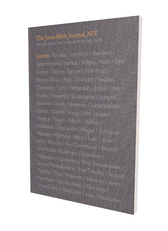 NIV The Jesus Bible Journal: Genesis (Comfort Print)-Softcover | SHOPtheWORD