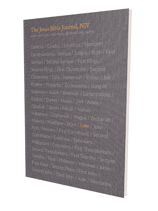 NIV The Jesus Bible Journal: Luke (Comfort Print)-Softcover | SHOPtheWORD