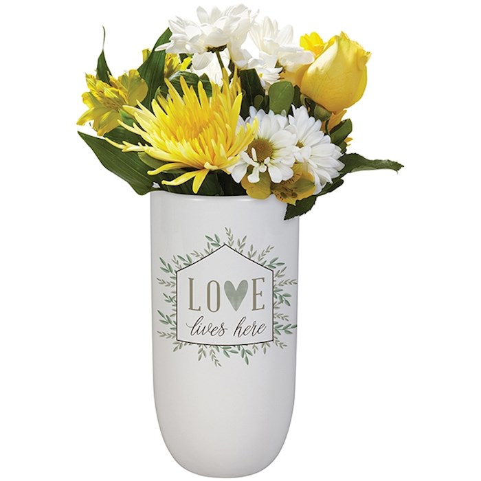 Vase-Love Lives Here (8