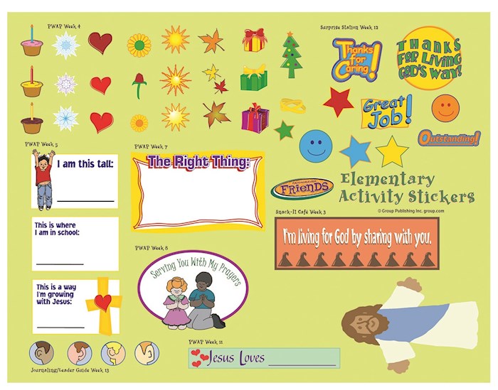 FaithWeaver Friends Winter 2020-2021: Elementary Activity Stickers (Pack Of 5) | SHOPtheWORD