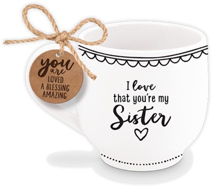 Ceramic Mug-Artisan Doodles-Sister-Phil 1:7 (#18673) | SHOPtheWORD