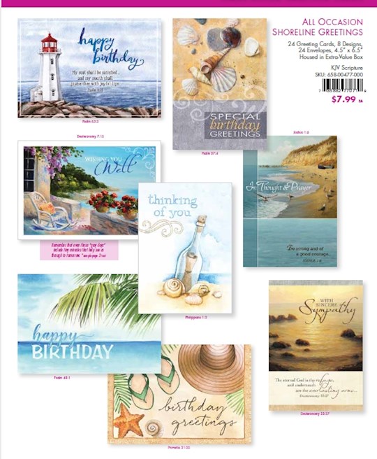 Card-Boxed-Value-All Occasion Shoreline Greetings (Box Of 24) | SHOPtheWORD
