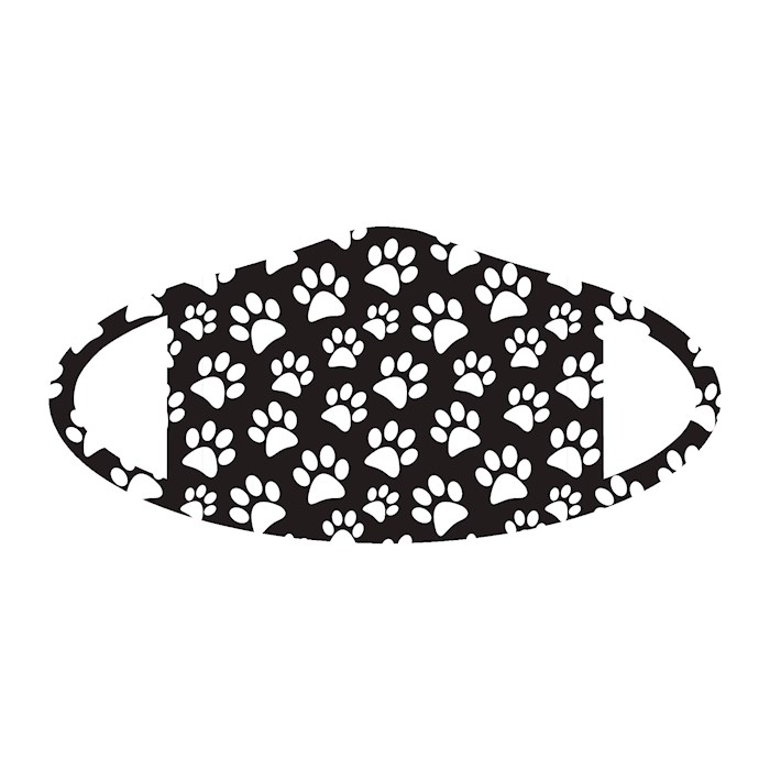 Face Mask-Paw Print (One Size/Snug Fit) | SHOPtheWORD