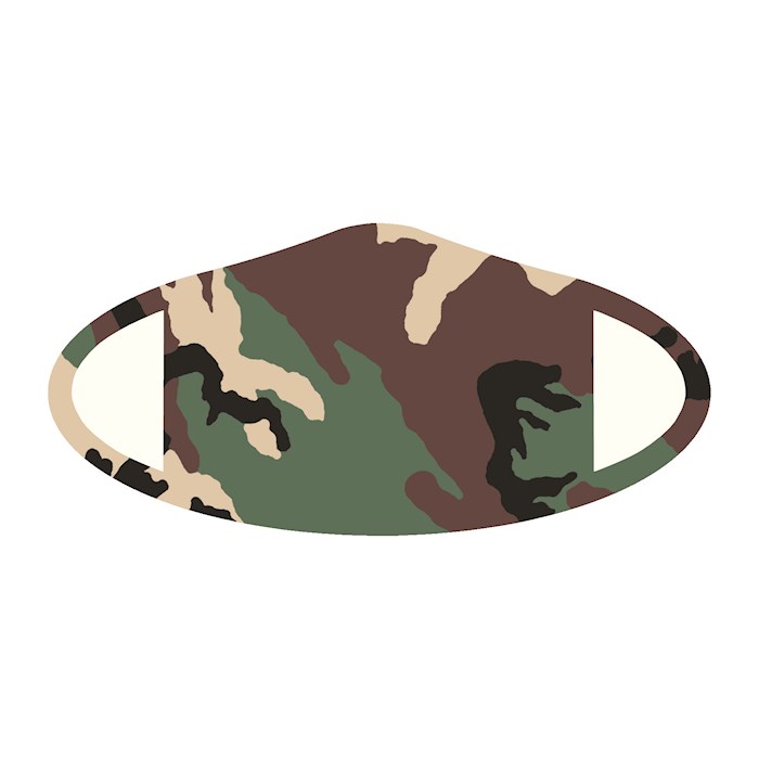 Face Mask-Green Camo (One Size/Snug Fit) | SHOPtheWORD