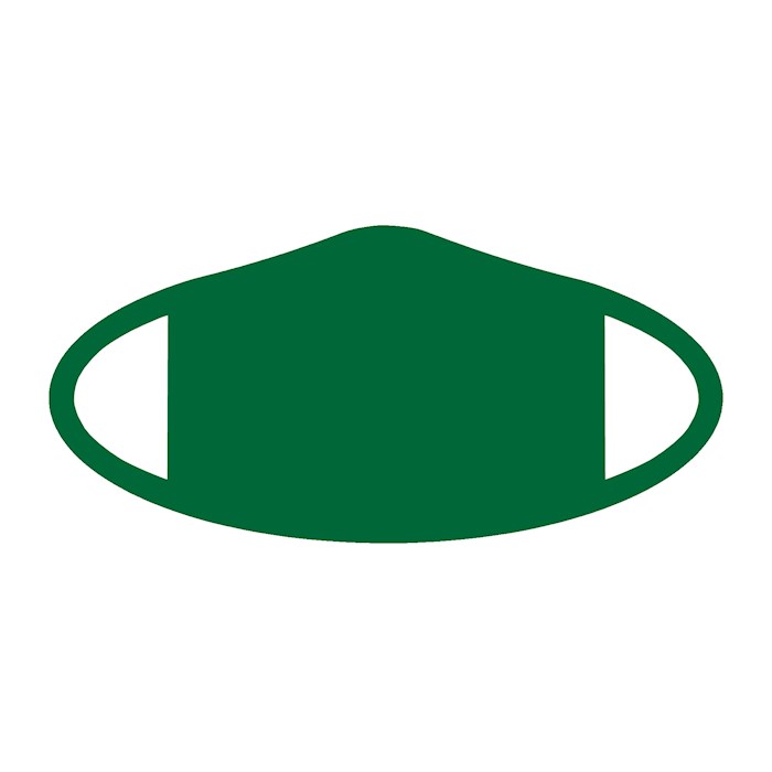 Face Mask-Green (One Size/Snug Fit) | SHOPtheWORD
