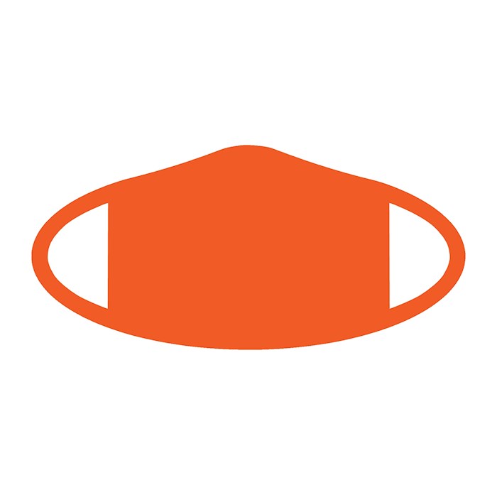 Face Mask-Orange (One Size/Snug Fit) | SHOPtheWORD