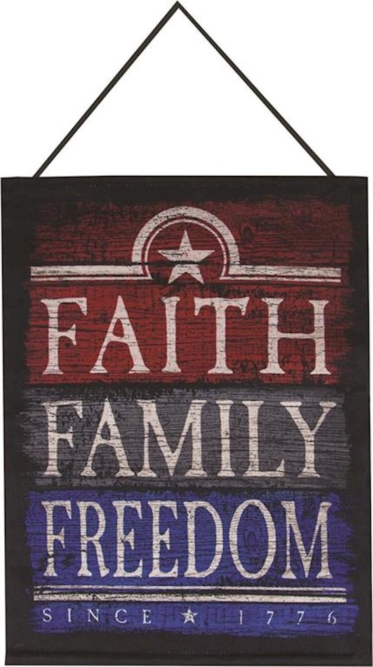 Bannerette-Faith Family Freedom Tapestry (13