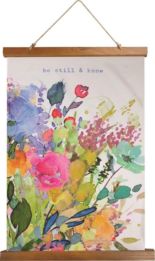 Wall Hanging-Be Still & Know Watercolor (17