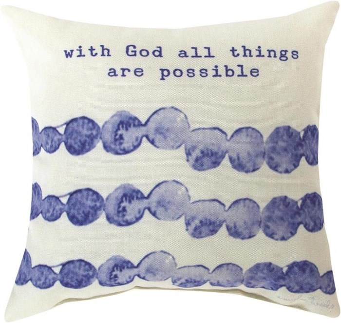 Pillow-With God All Things Are Possible (12