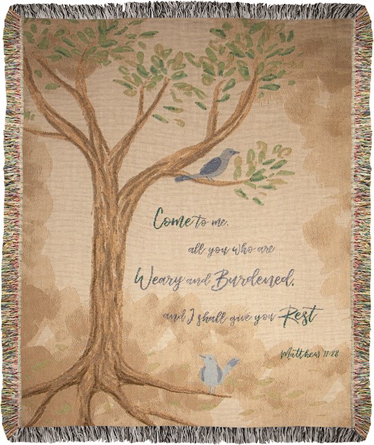 Throw-Come To Me All Who Are Weary Tapestry (50