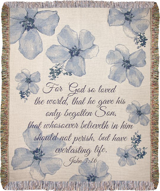 Throw-For God So Loved The World Tapestry (50