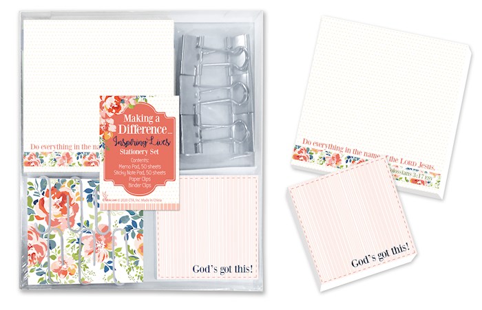 Stationery Set-Making A Difference/Do Everything... (14 Pc) (Col 3:17 ESV) | SHOPtheWORD
