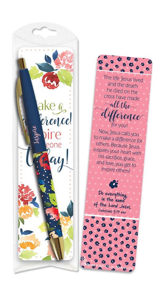 Pen & Bookmark Set-Making A Difference (Col 3:17 ESV) | SHOPtheWORD
