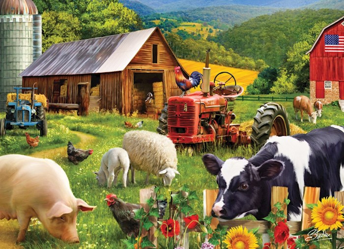 Jigsaw Puzzle-Farm Friends (1000 Pieces) | SHOPtheWORD