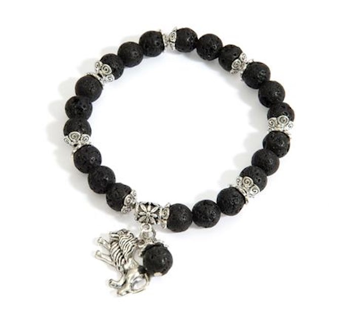 Bracelet-Lion Of Judah Lava Bead (#9819) | SHOPtheWORD
