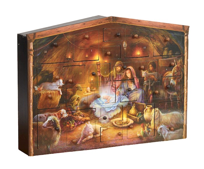 Wooden Advent Calendar-Nativity (19 1/2