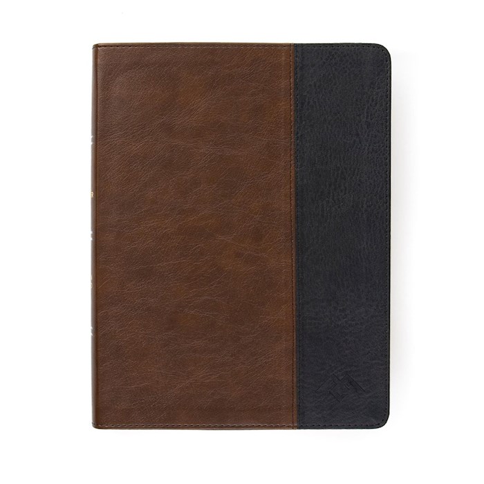 CSB Men Of Character Bible-Brown/Black LeatherTouch Indexed (May 2021) | SHOPtheWORD