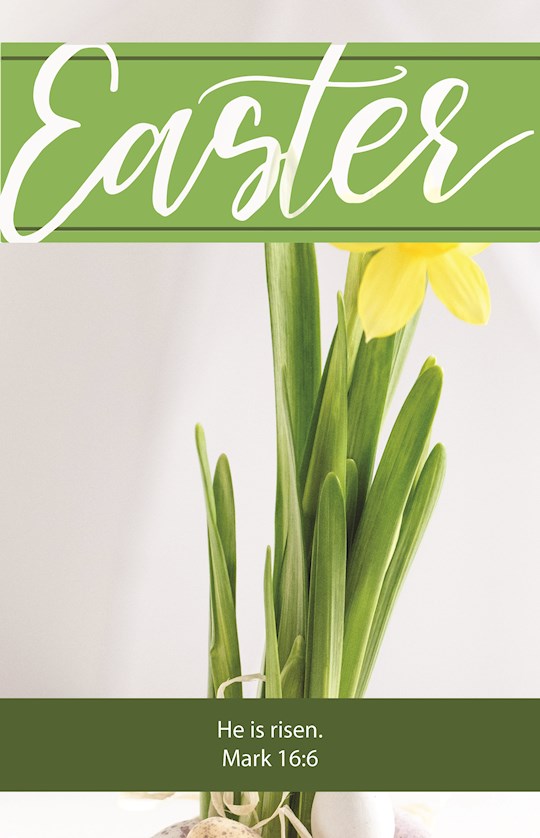 Bulletin-Easter: He Is Risen (Mark 16:6, KJV) (Pack Of 100) | SHOPtheWORD