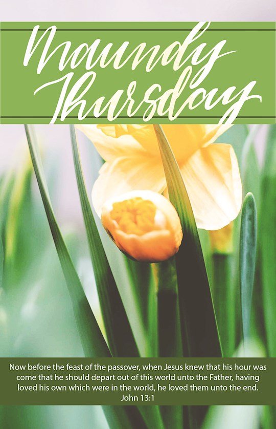 Bulletin-Maundy Thursday: Now Before The Feast Of Passover (John 31:1, KJV) (Pack Of 100) | SHOPtheWORD