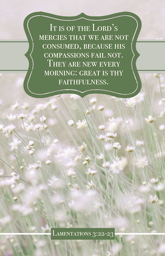 Bulletin-It Is Of The Lord's Mercy Tha We Are Not Consumed (Lamentations 3:22-23, KJV) (Pack Of 100) | SHOPtheWORD
