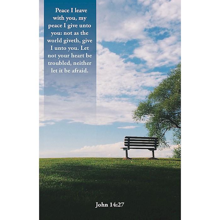 Bulletin-Peace I Leave With You (John 14:27, KJV) (Pack Of 100 ) | SHOPtheWORD
