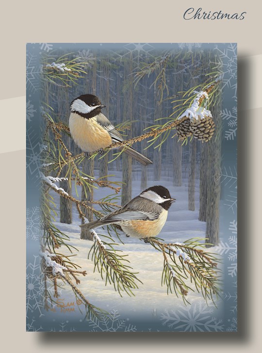 Card-Boxed-Christmas-Woodland Chickadees w/Scripture (Box Of 12) | SHOPtheWORD