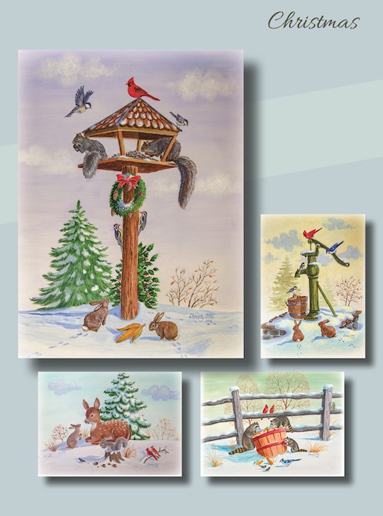 Card-Boxed-Christmas-Winter Forest Friends w/Scripture (Box Of 12) | SHOPtheWORD