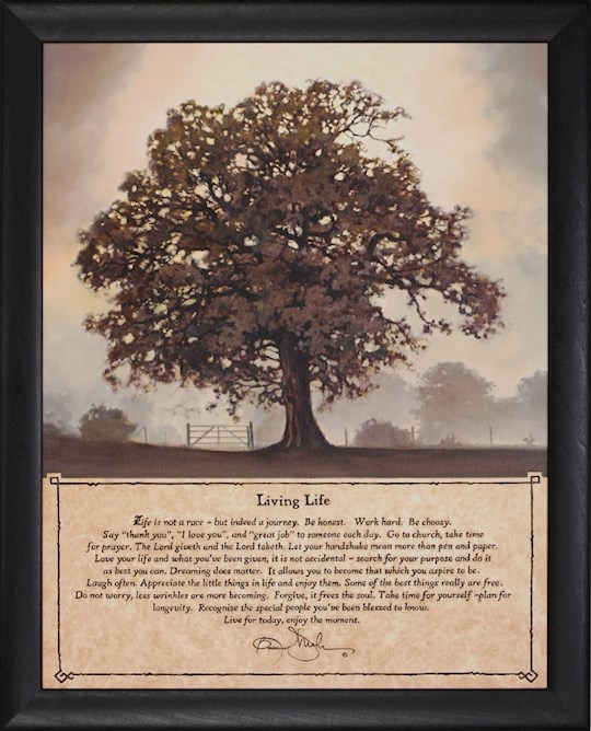 Framed Art-Living Life (12 x 16) | SHOPtheWORD