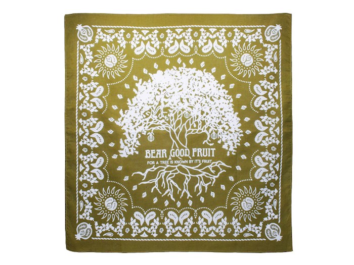 Bandana-Bear Good Fruit-Green Cotton (22