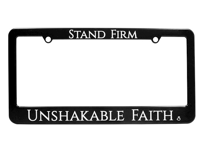 Auto Tag Frame-Stand Firm-Unshakeable Faith | SHOPtheWORD