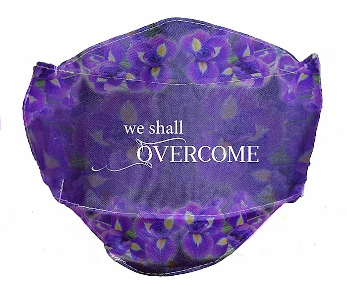 Face Mask-We Shall Overcome-Purple | SHOPtheWORD