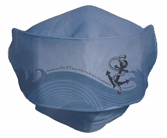 Face Mask-Hope As An Anchor-Blue | SHOPtheWORD