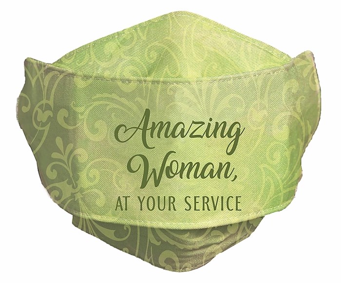 Face Mask-Amazing Woman At Your Service-Yellow | SHOPtheWORD