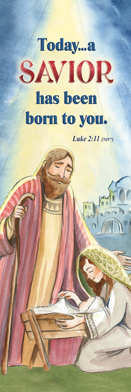 Bookmark-Christmas Nativity (Luke 2:11-12, NIV) (Pack Of 25) | SHOPtheWORD