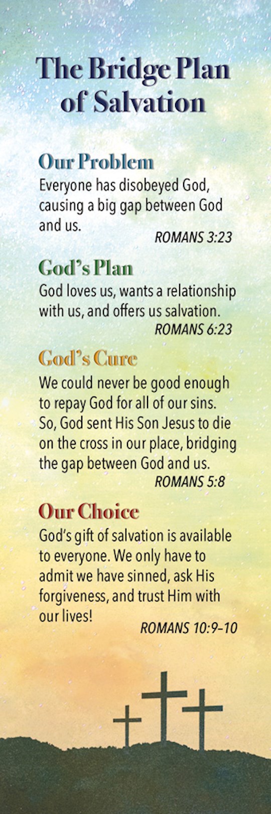 Bookmark-Plan Of Salvation (Romans 10:13) (Pack Of 25) | SHOPtheWORD