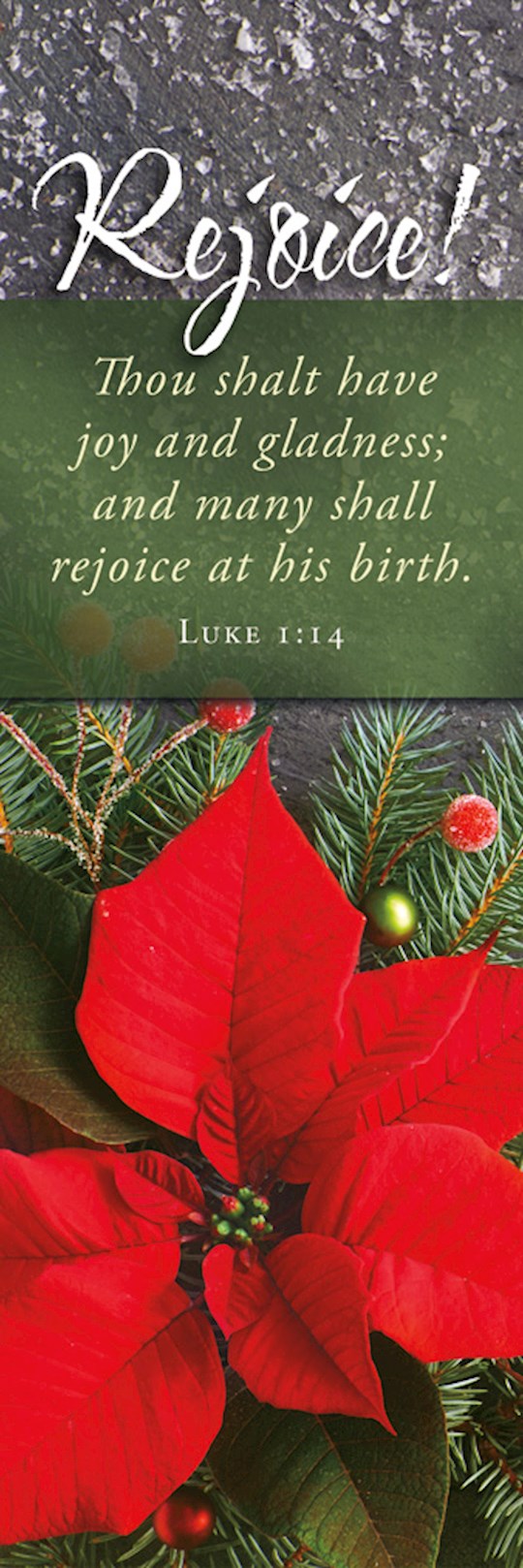 Bookmark-Rejoice! Many Shall Rejoice At His Birth (Luke 1:14) (Pack Of 25) | SHOPtheWORD