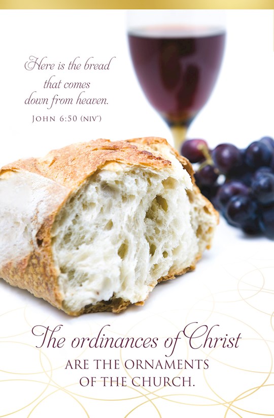 Bulletin-Here Is The Bread That Comes Down From Heaven (John 6:50) (Pack Of 100) | SHOPtheWORD