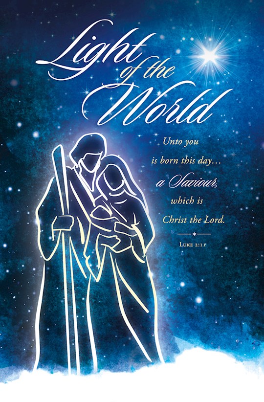 Bulletin-Light Of The World (Luke 2:11) (Pack Of 100) | SHOPtheWORD