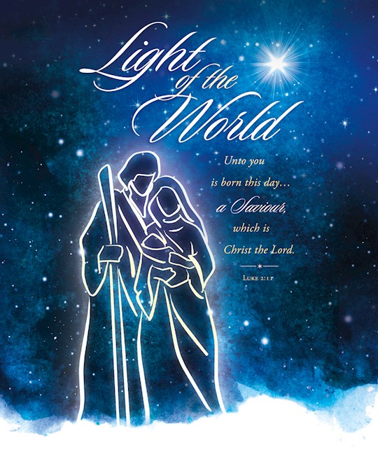 Bulletin-Light Of The World (Luke 2:11) (Pack Of 100)-Legal Size | SHOPtheWORD