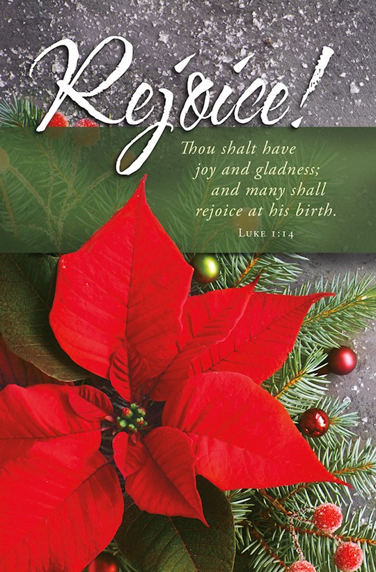 Shop the Word: Bulletin-Rejoice! Many Shall Rejoice At His Birth (Luke ...