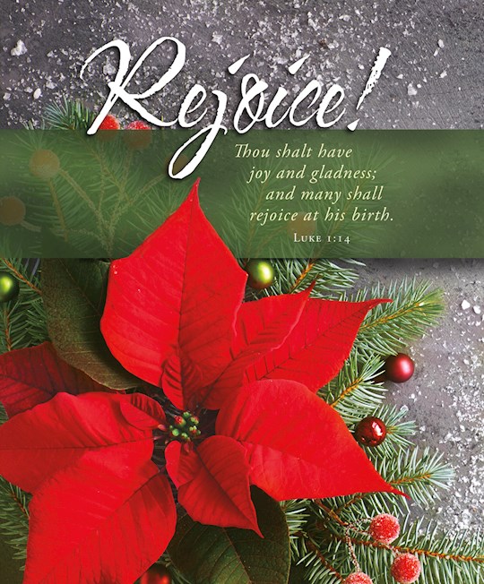 Bulletin-Rejoice! Many Shall Rejoice At His Birth (Luke 1:14) (Pack Of 100)-Legal Size | SHOPtheWORD