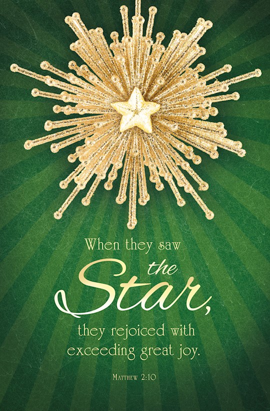 Bulletin-When They Saw The Star, They Rejoiced.... (Matthew 2:10) (Pack Of 100) | SHOPtheWORD
