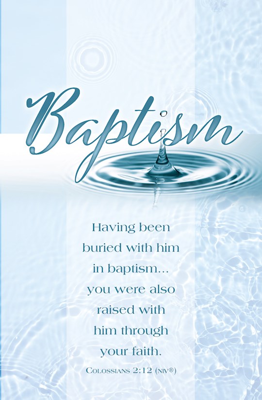 Bulletin-You Were Also Raised With Him Through Your Faith (Colossians 2:12, NIV) (Pack Of 100) | SHOPtheWORD