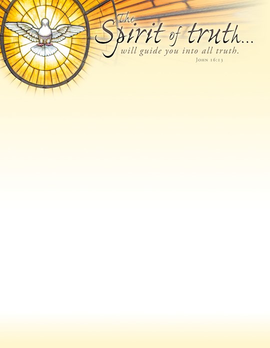 Letterhead-The Spirit Of Truth...Will Guide You Into All Truth (John 16:13) (Pack Of 100) | SHOPtheWORD