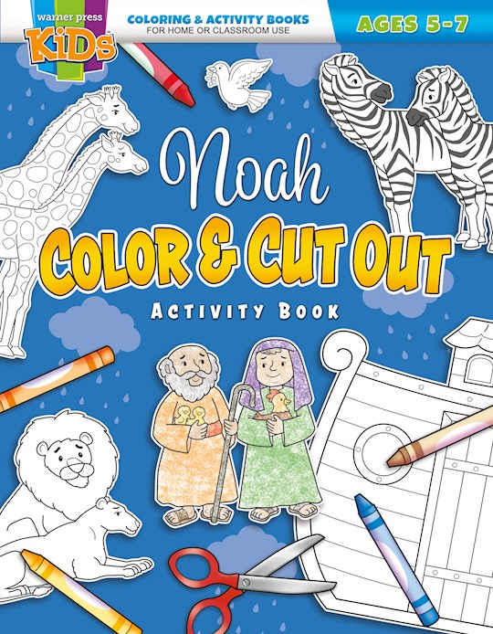 Noah Color And Cut Out Coloring Activity Book (Ages 5-7) | SHOPtheWORD
