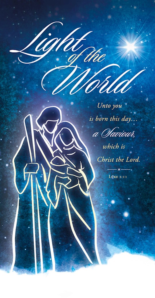 Offering Envelope-Light Of The World (Luke 2:11) (Pack Of 100) | SHOPtheWORD